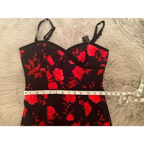 Anthropologie -Floral Sweetheart Pencil Dress -size 2 - Picture 6 of 9